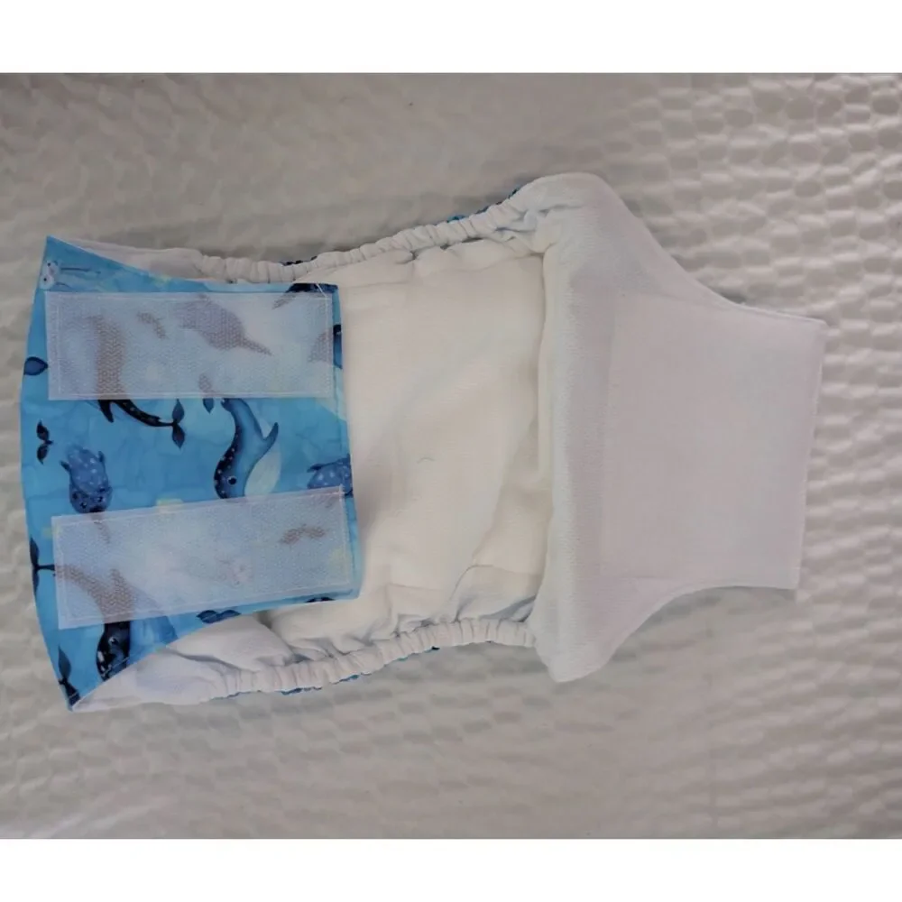 Wegreeco Pack of 4 Reusable Male Dog Belly Band Size M NWOT
